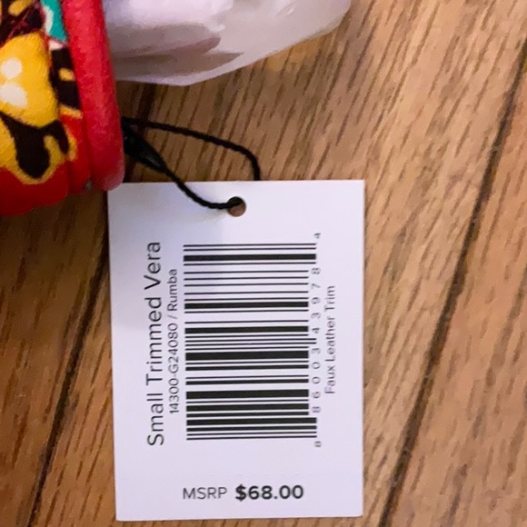 Vera Bradley small Vera tote with matching wallet. - Picture 6 of 7